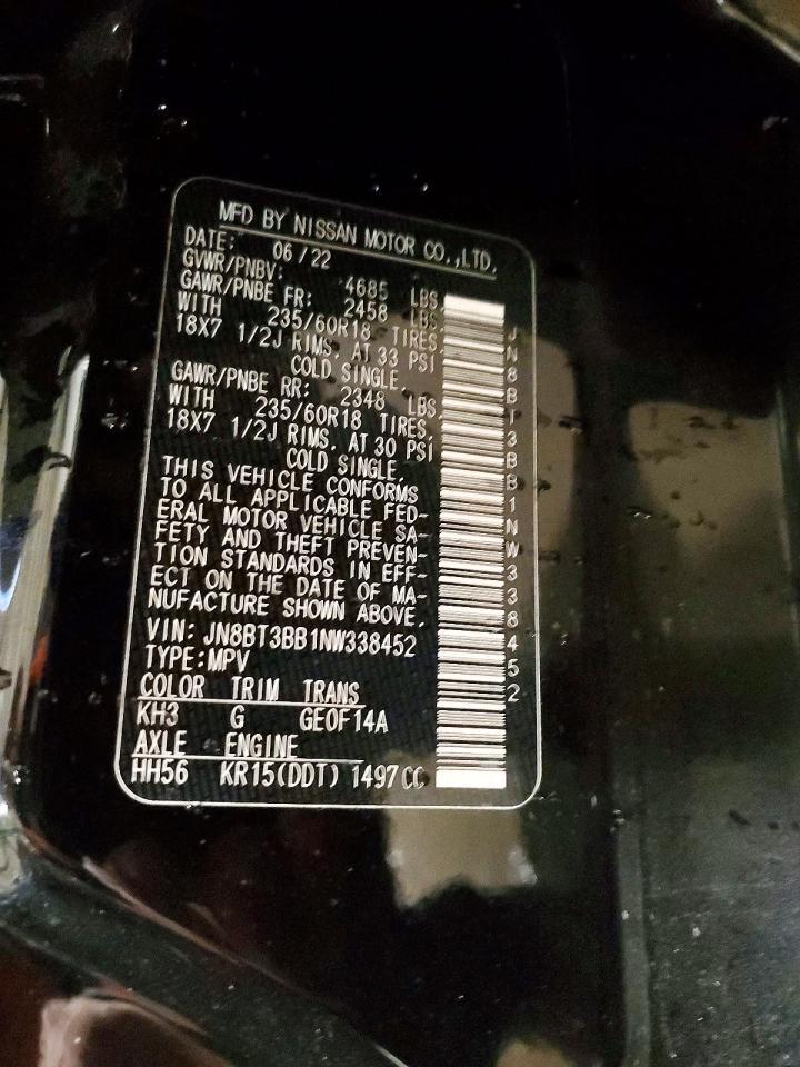 2022 Nissan Rogue Sv - zdjęcie 14