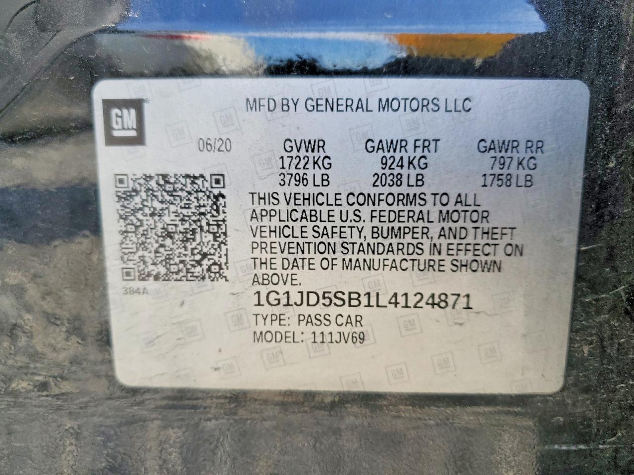 2020 Chevrolet Sonic Lt - zdjęcie 13