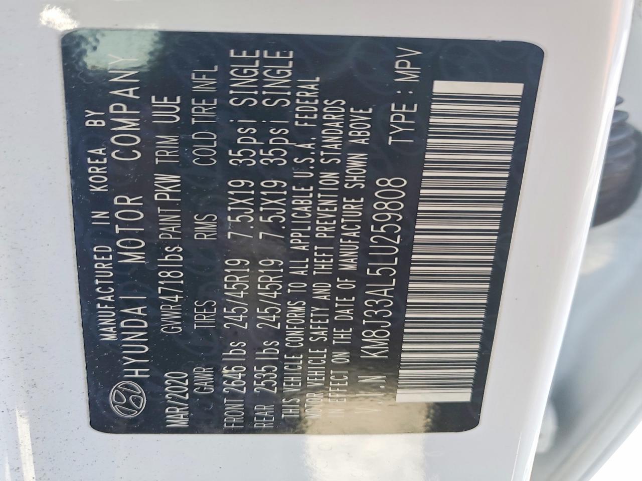 2020 Hyundai Tucson Limited - zdjęcie 13