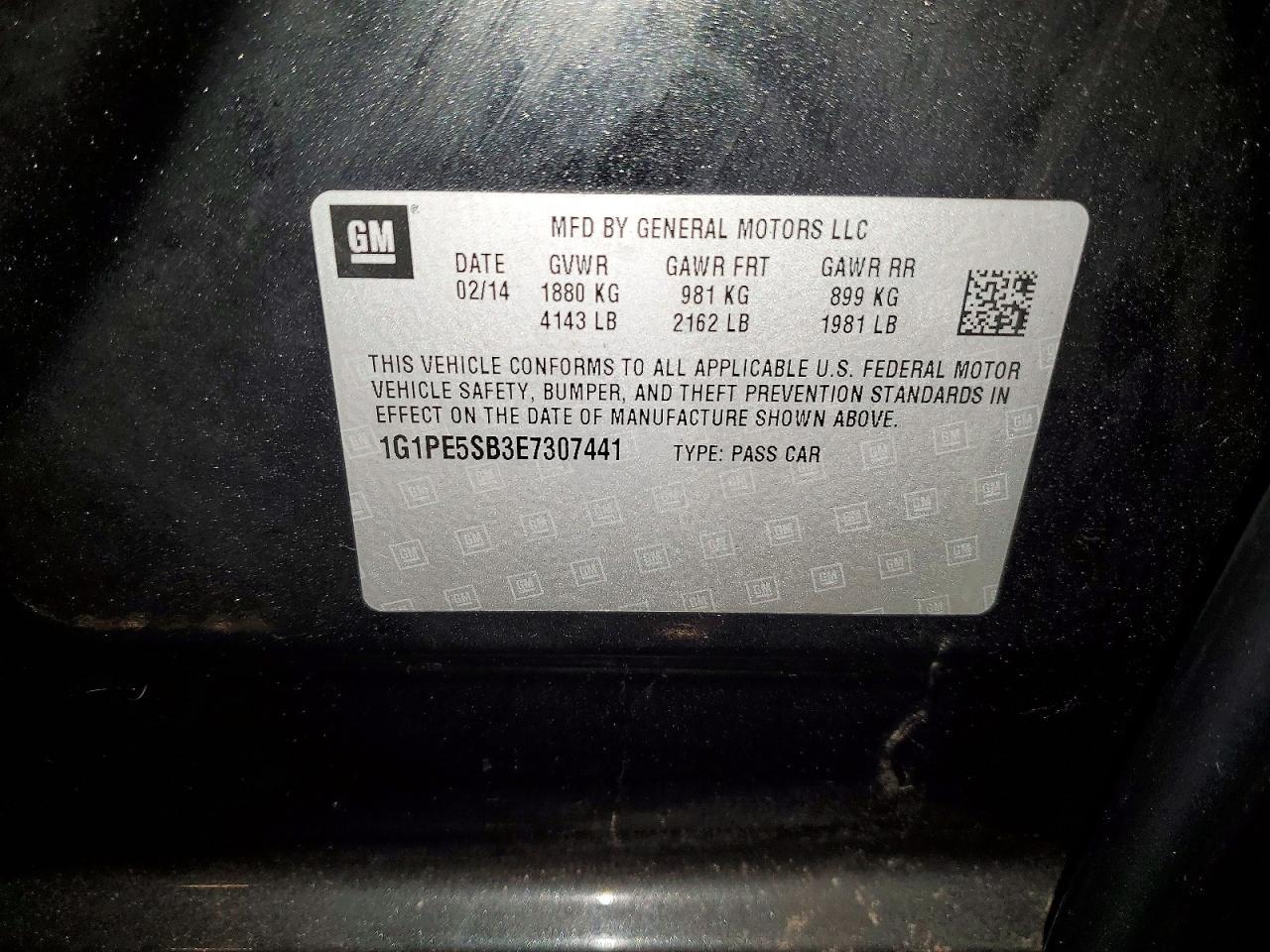 2014 Chevrolet Cruze Lt - zdjęcie 13