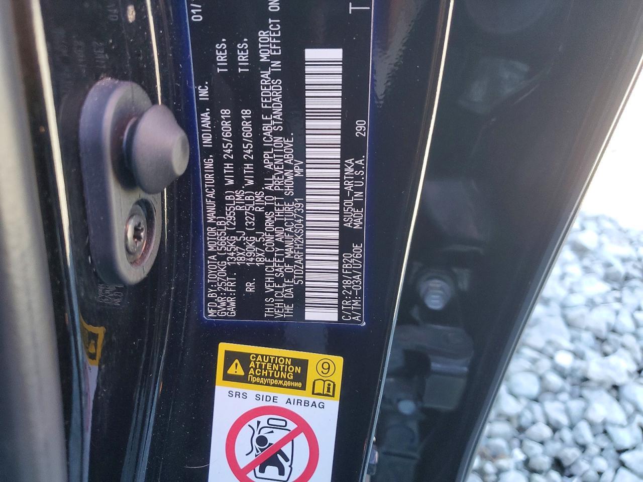 2019 Toyota Highlander Le - zdjęcie 13