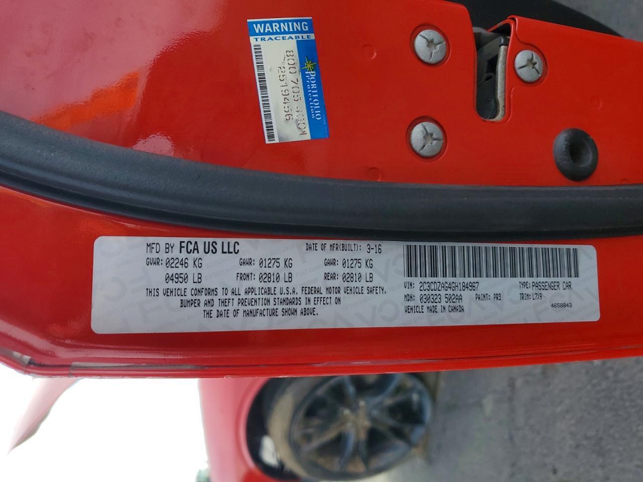 2016 Dodge Challenger Sxt - zdjęcie 13