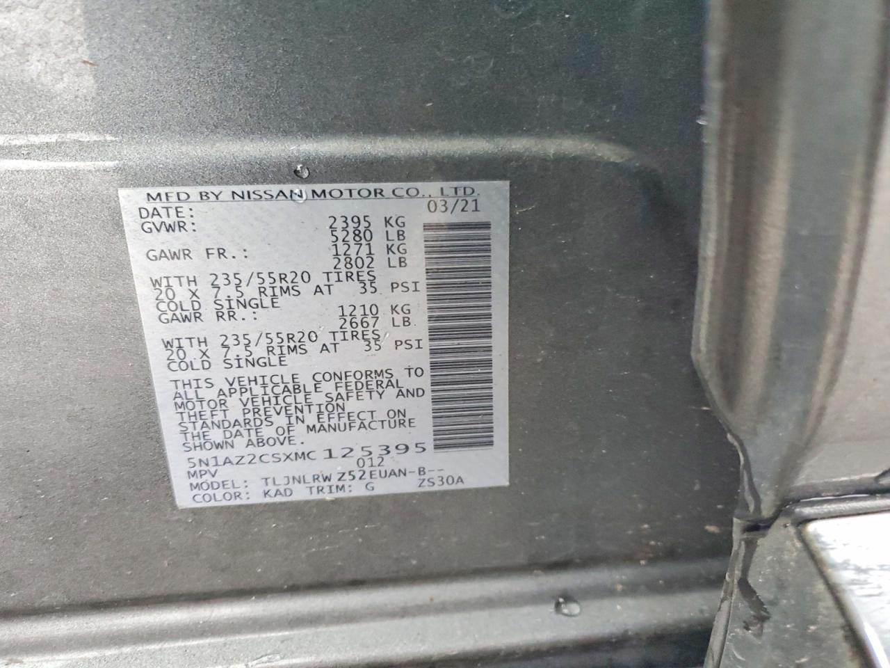 2021 Nissan Murano Sl - zdjęcie 12