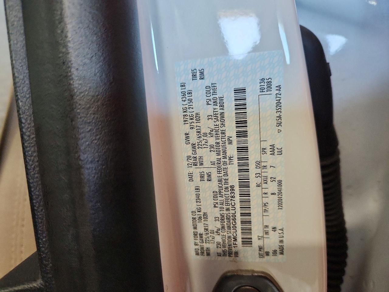 2020 Ford Escape Se - zdjęcie 13