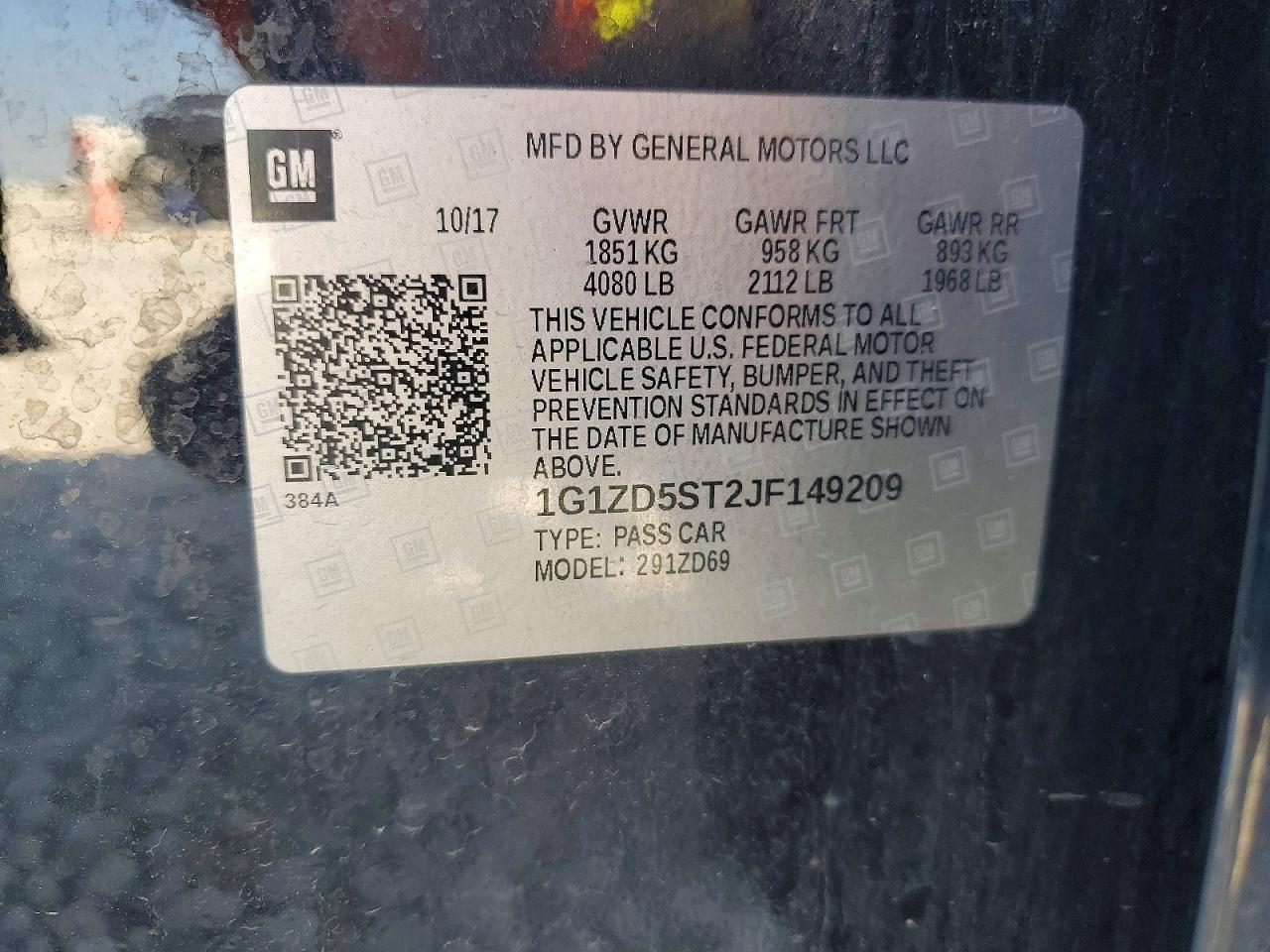 2018 Chevrolet Malibu Lt - zdjęcie 12