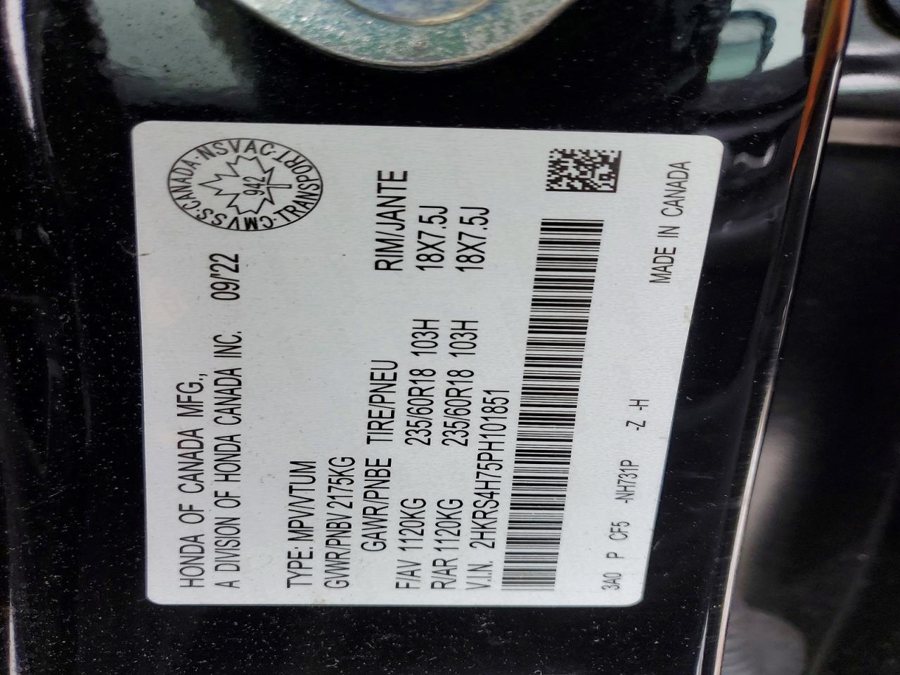 2023 Honda Cr-V Exl - zdjęcie 13