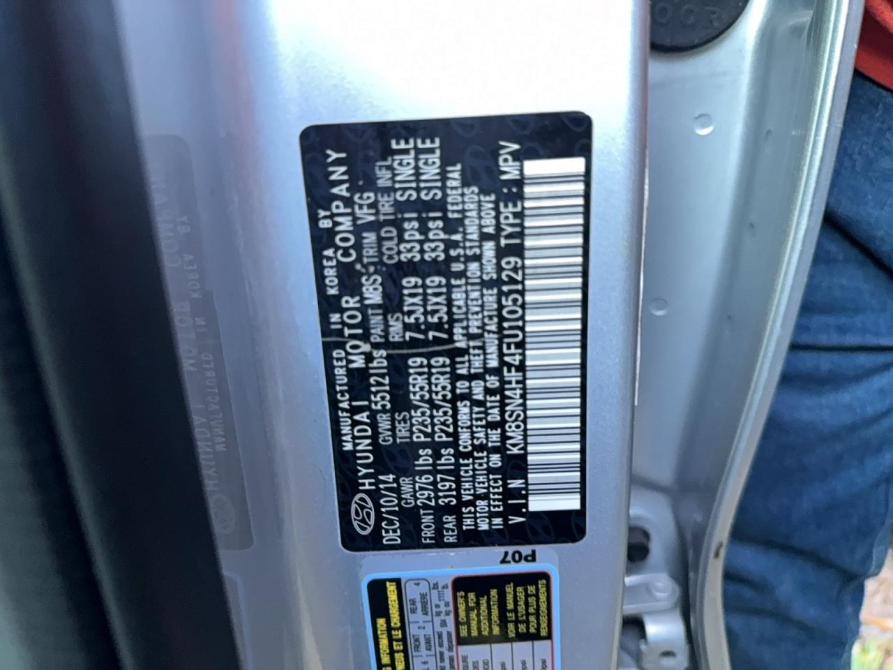 2015 Hyundai Santa Fe Gls - zdjęcie 10