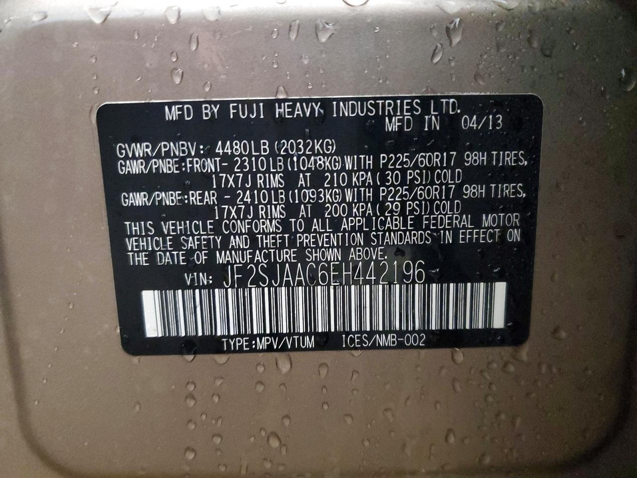 2014 Subaru Forester 2.5I - zdjęcie 13