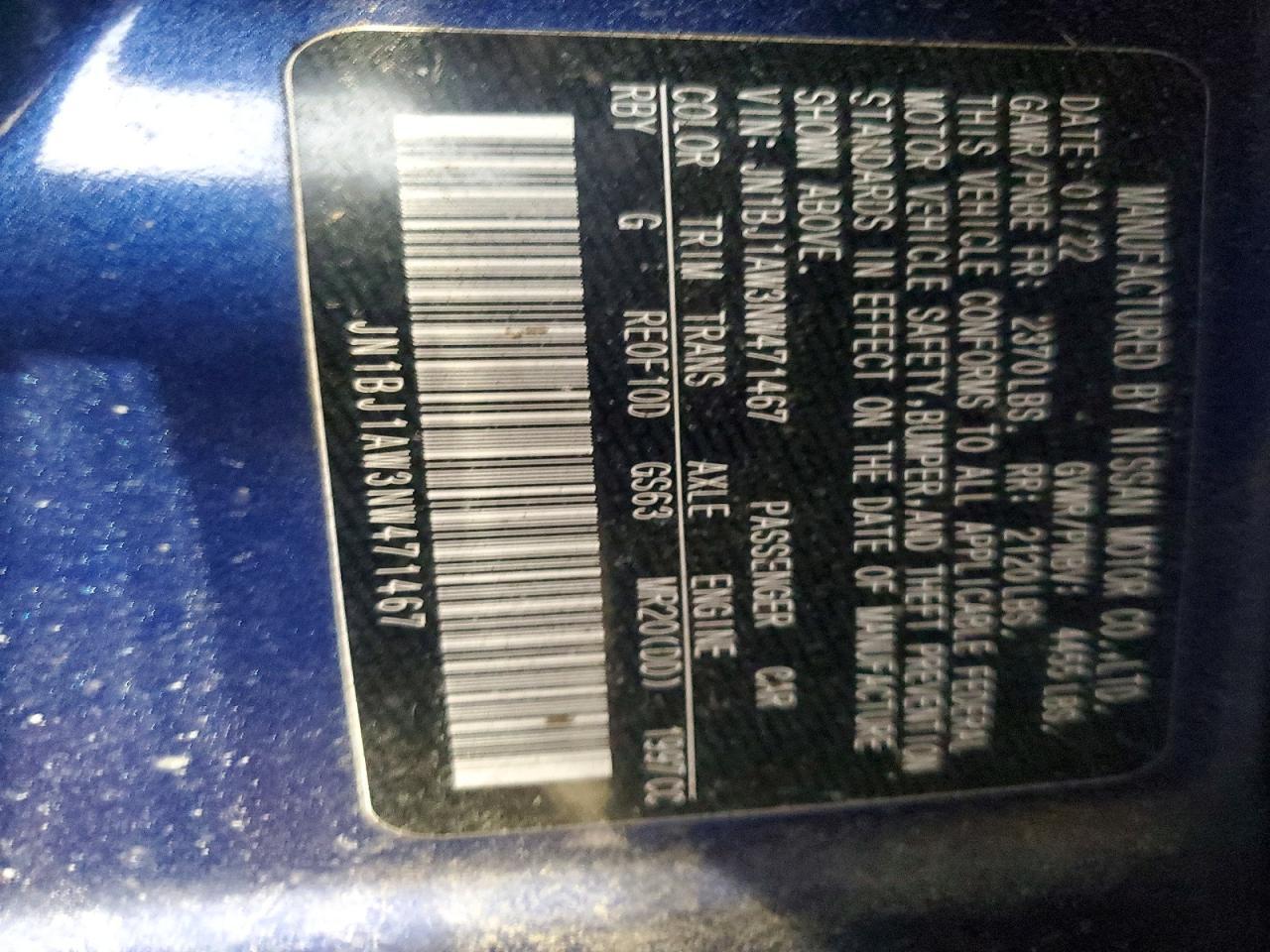 2022 Nissan Rogue Sport S - zdjęcie 13