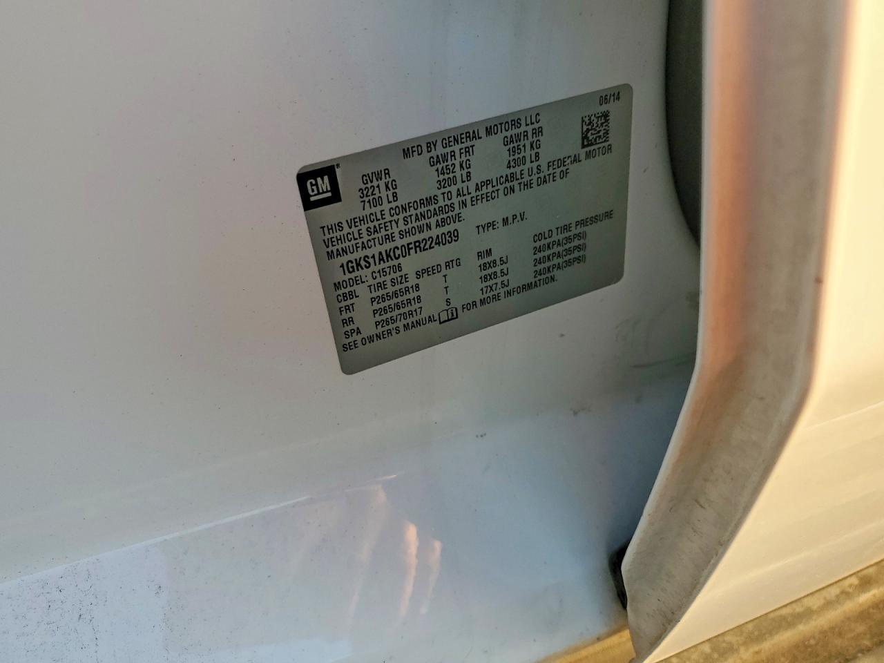 2015 GMC Yukon Sle - zdjęcie 12