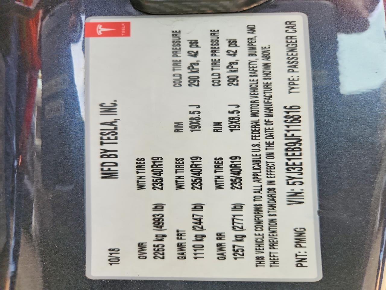 2018 Tesla Model 3 - zdjęcie 12