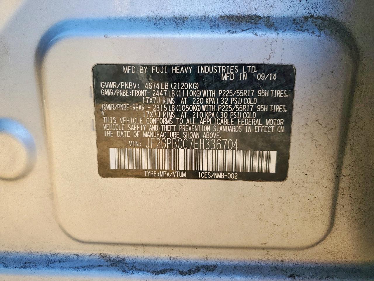 2014 Subaru Xv Crosstrek 2.0I Hybrid - zdjęcie 13