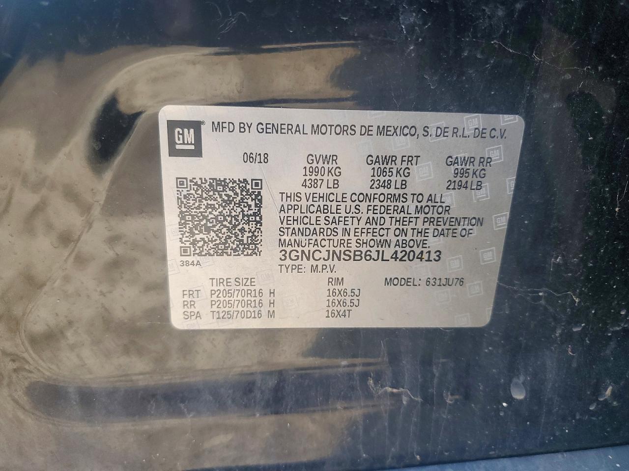 2018 Chevrolet Trax Ls - zdjęcie 13