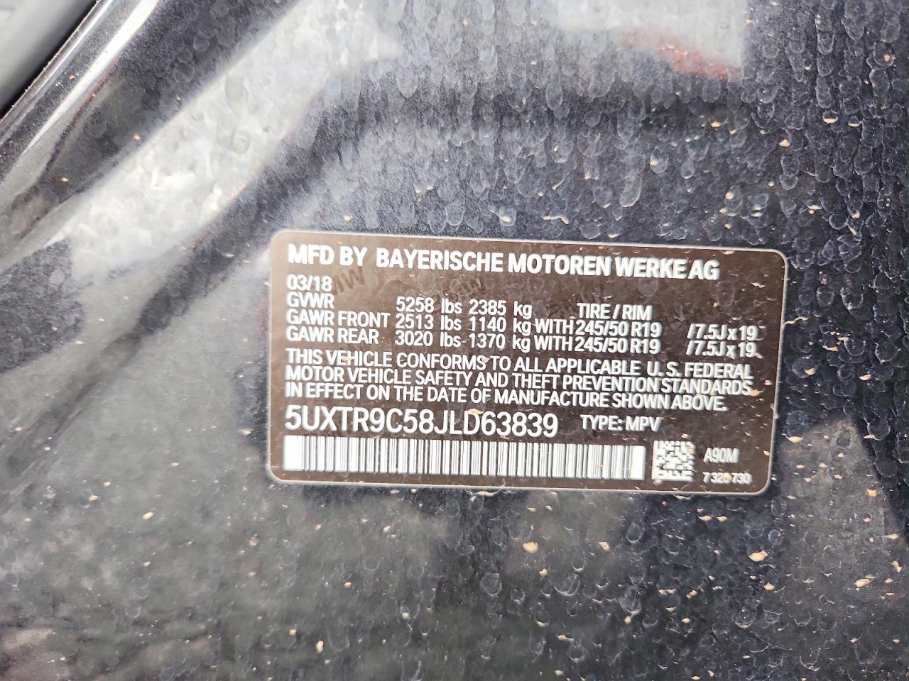 2018 BMW X3 xDrive30I - zdjęcie 13