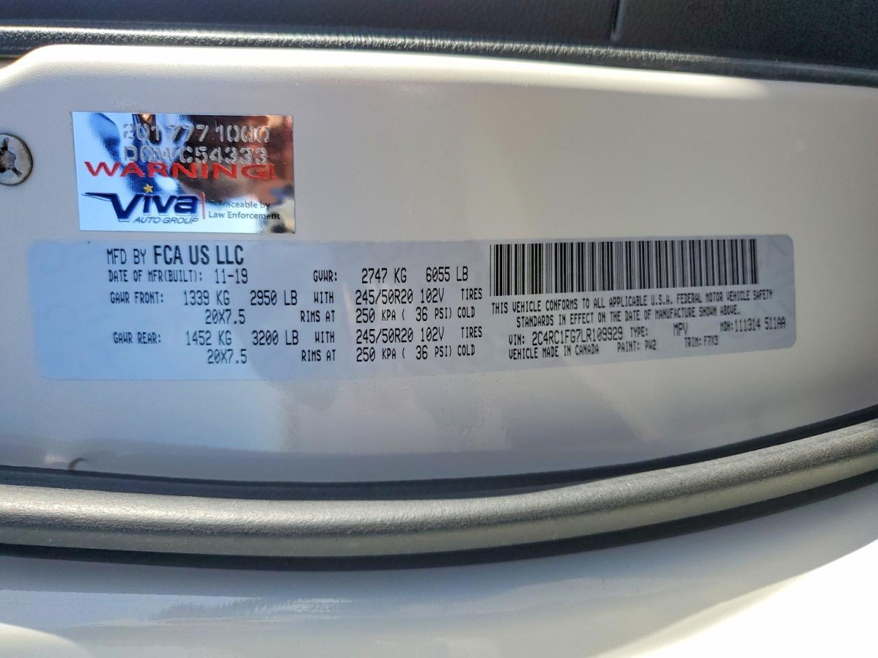 2020 Chrysler Pacifica Touring - zdjęcie 13