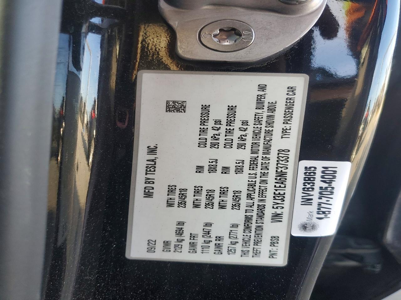 2022 Tesla Model 3 - zdjęcie 12