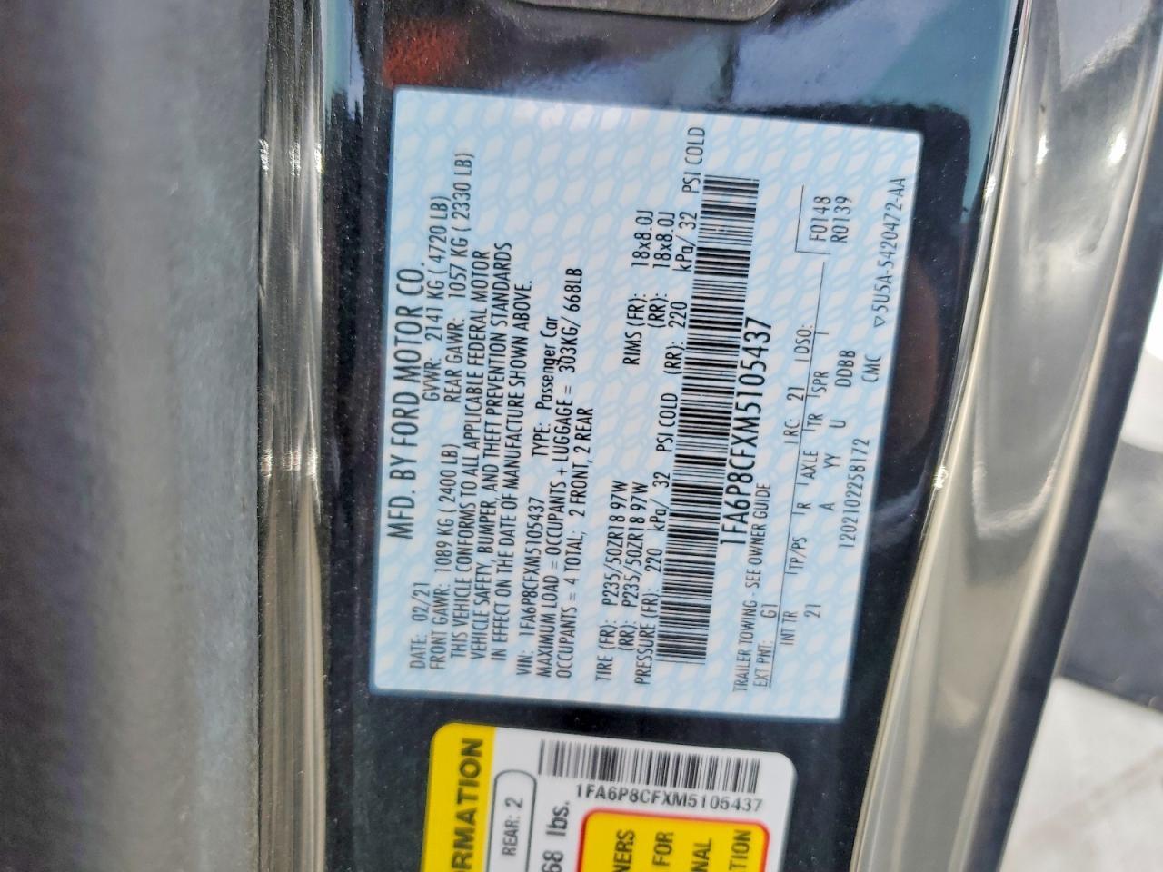 2021 Ford Mustang Gt - zdjęcie 12