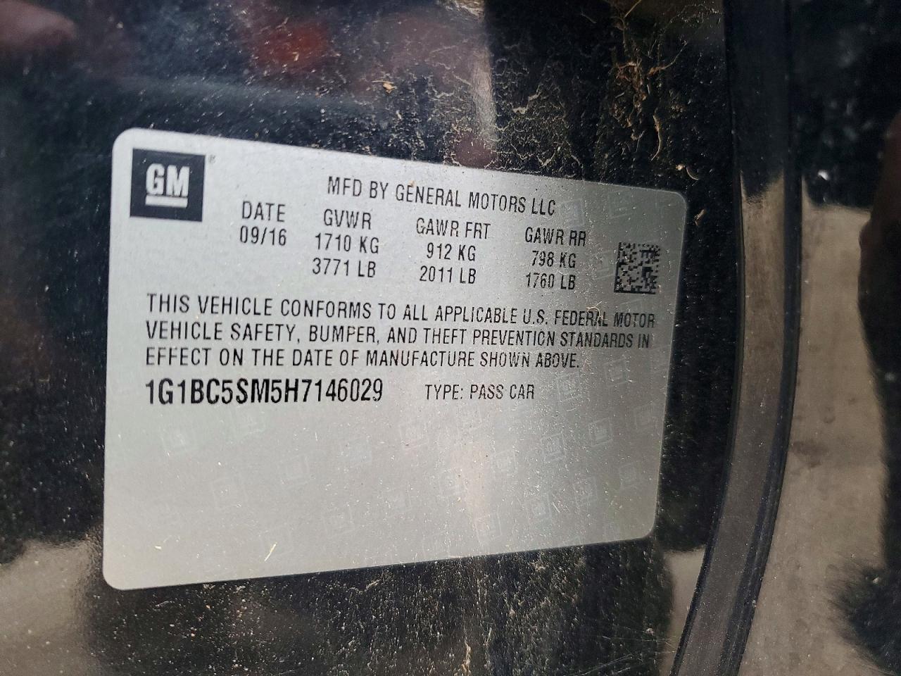 2017 Chevrolet Cruze Ls - zdjęcie 12