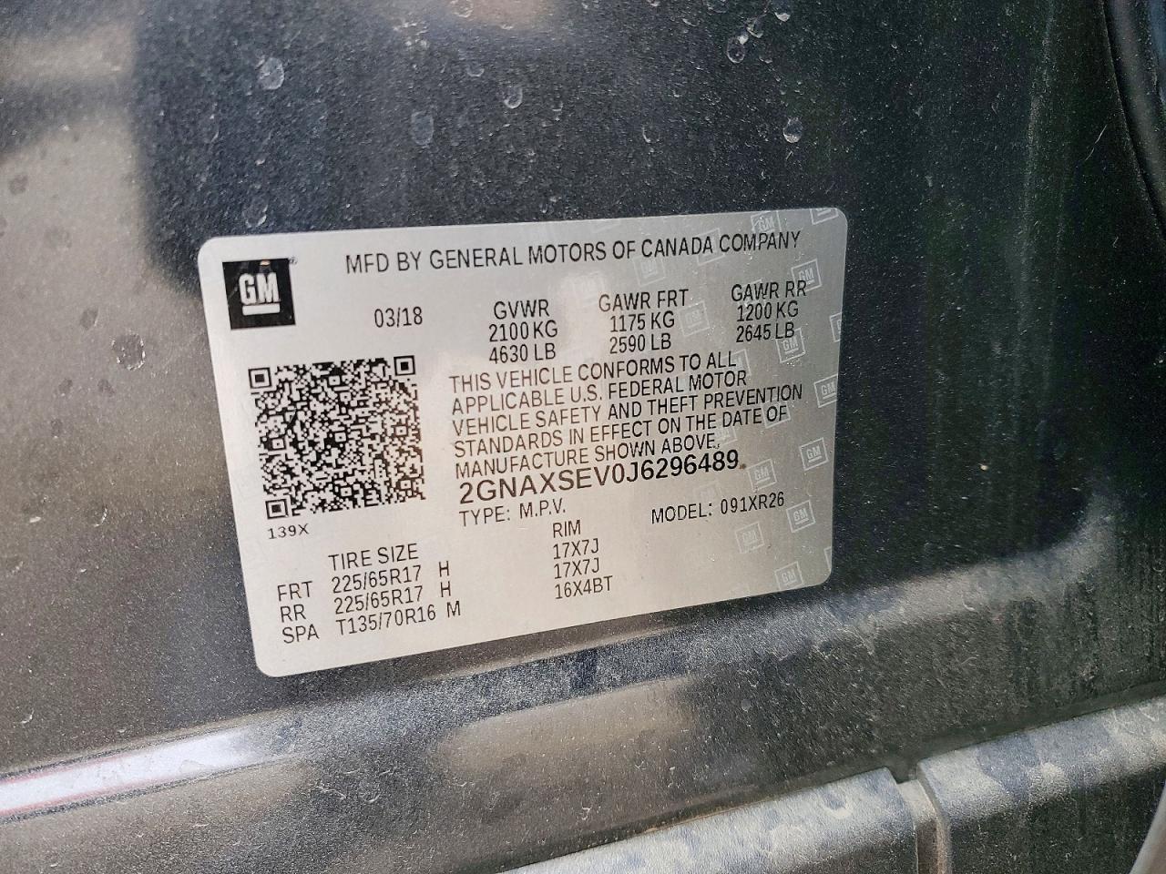 2018 Chevrolet Equinox Lt - zdjęcie 12