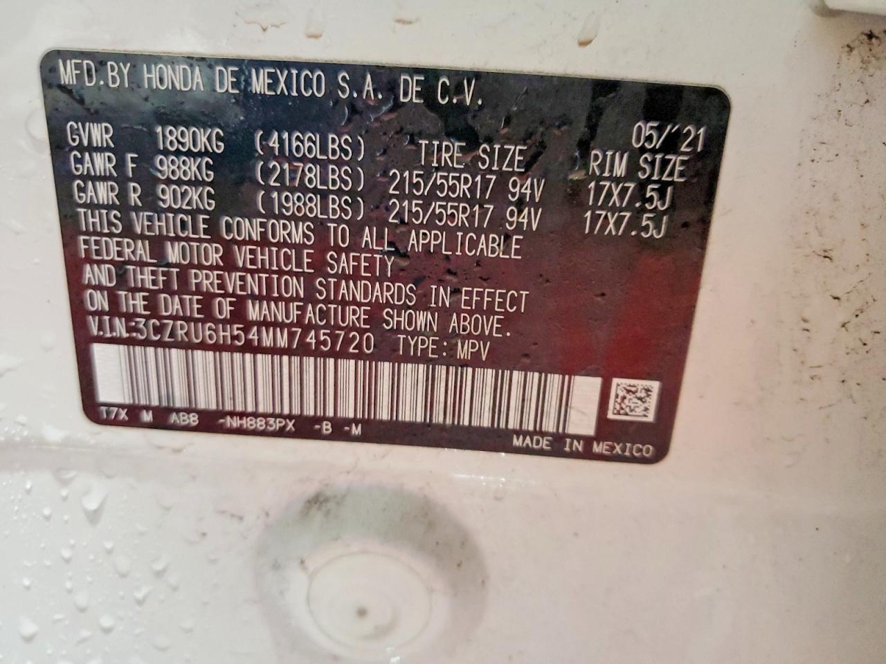 2021 Honda Hr-V Ex - zdjęcie 14