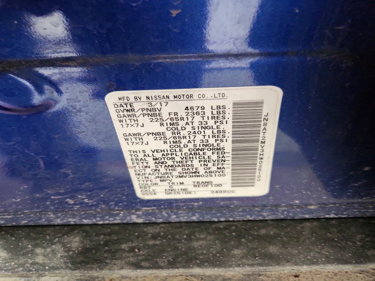 2017 Nissan Rogue S - zdjęcie 13