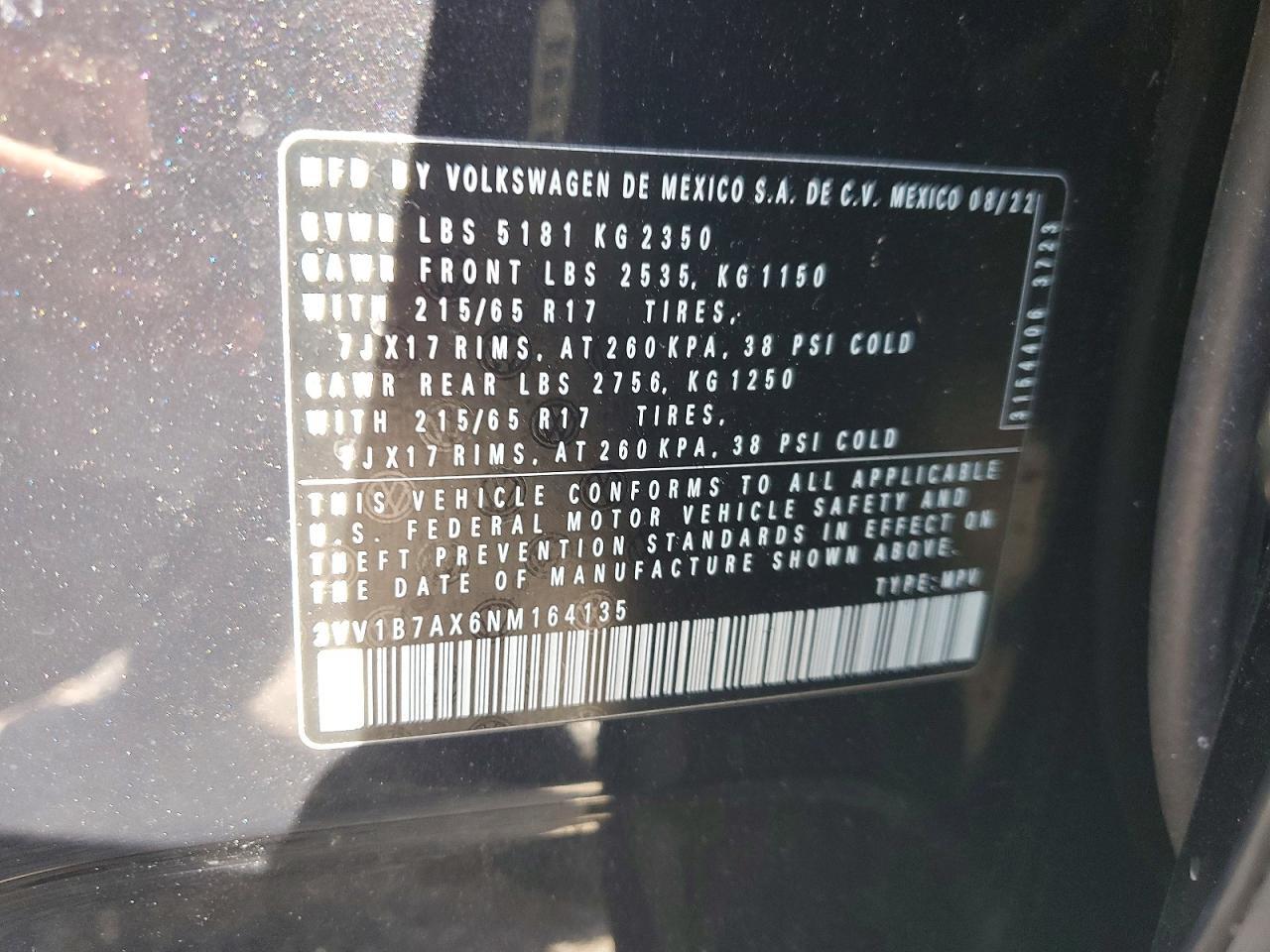 2022 Volkswagen Tiguan S - zdjęcie 14
