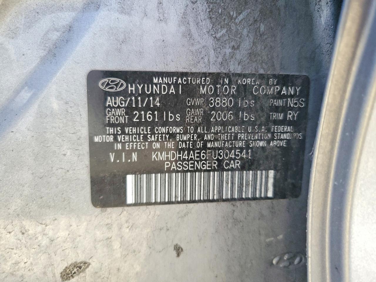 2015 Hyundai Elantra Se - zdjęcie 12