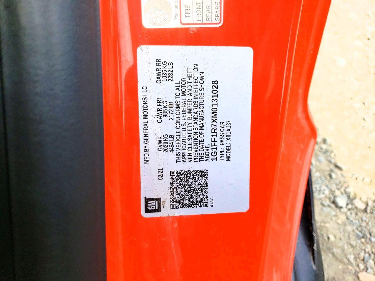 2021 Chevrolet Camaro Lz - zdjęcie 12