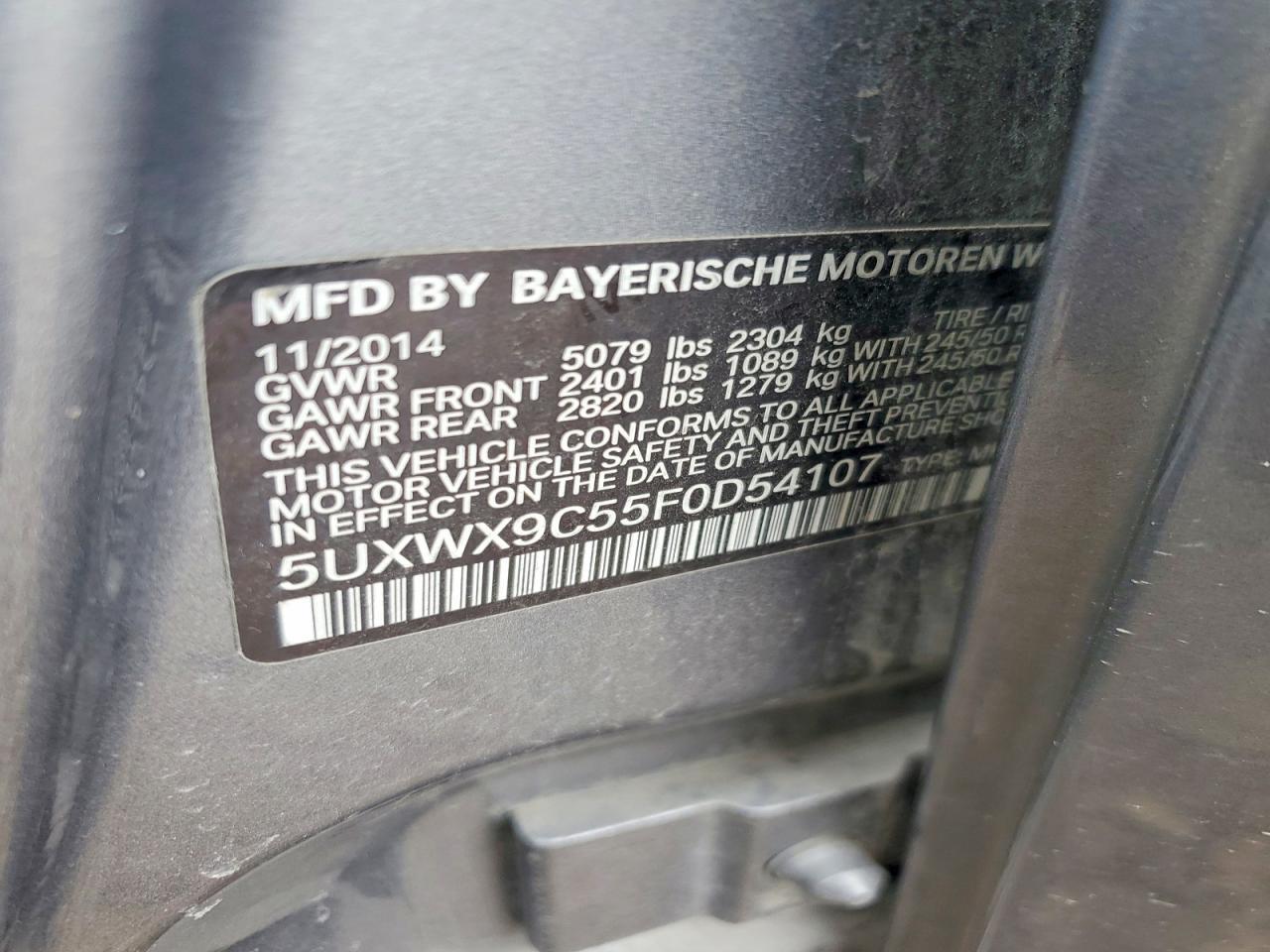 2015 BMW X3 xDrive28I - zdjęcie 13