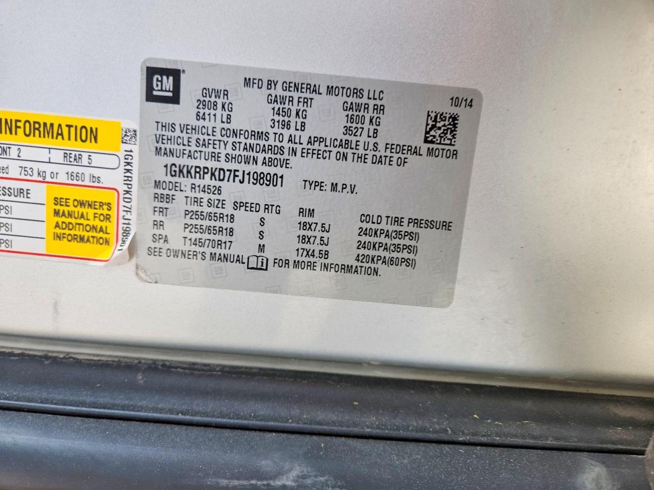 2015 GMC Acadia Sle - zdjęcie 13