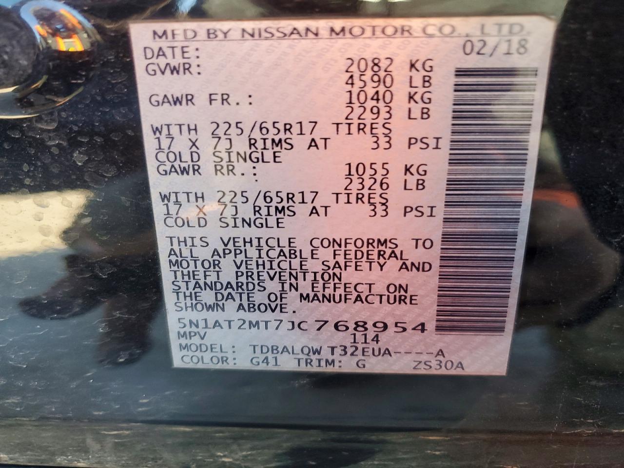 2018 Nissan Rogue Sv - zdjęcie 14