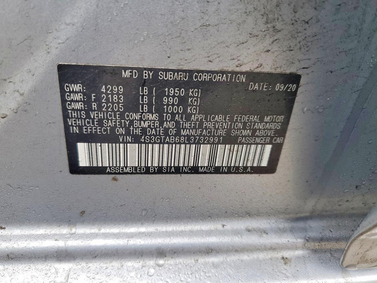 2020 Subaru Impreza - zdjęcie 12