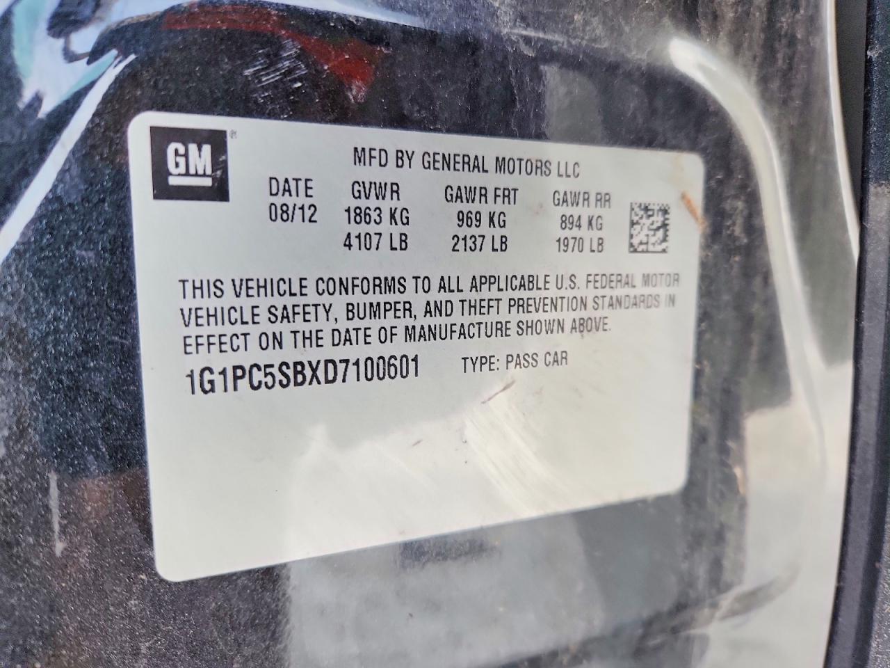 2013 Chevrolet Cruze Lt - zdjęcie 12