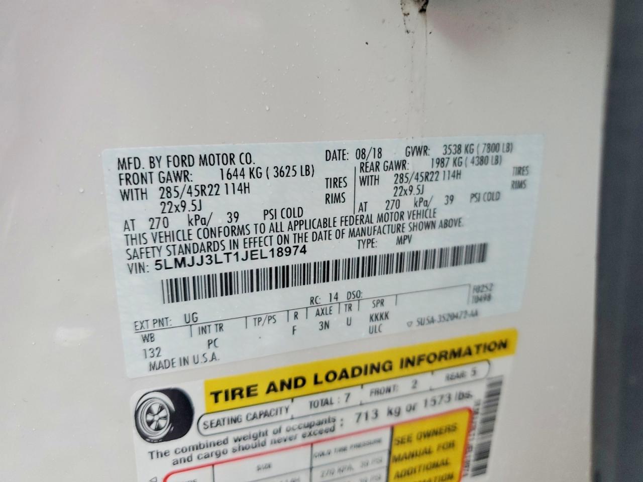 2018 Lincoln Navigator L Reserve - zdjęcie 12