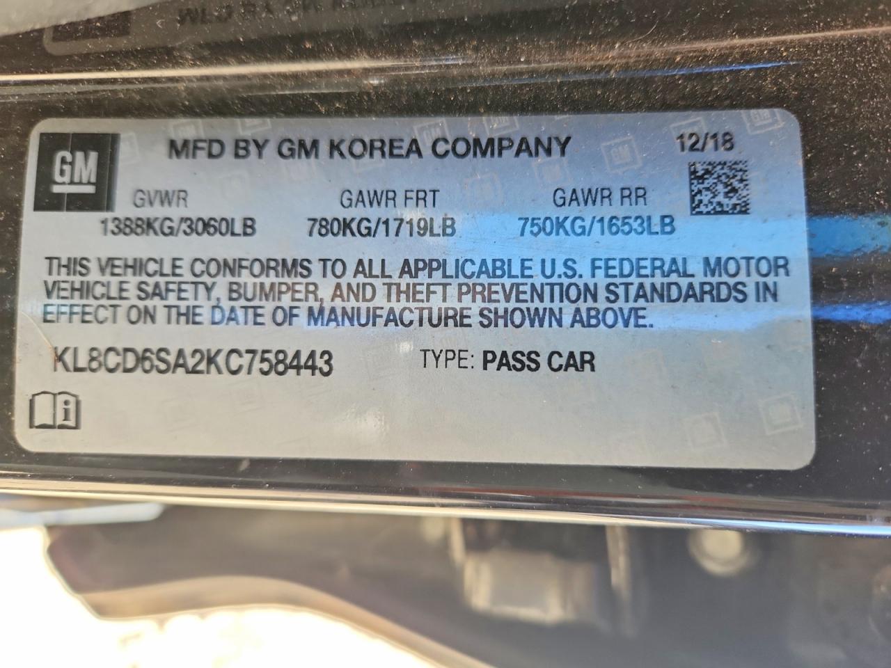 2019 Chevrolet Spark 1Lt - zdjęcie 13