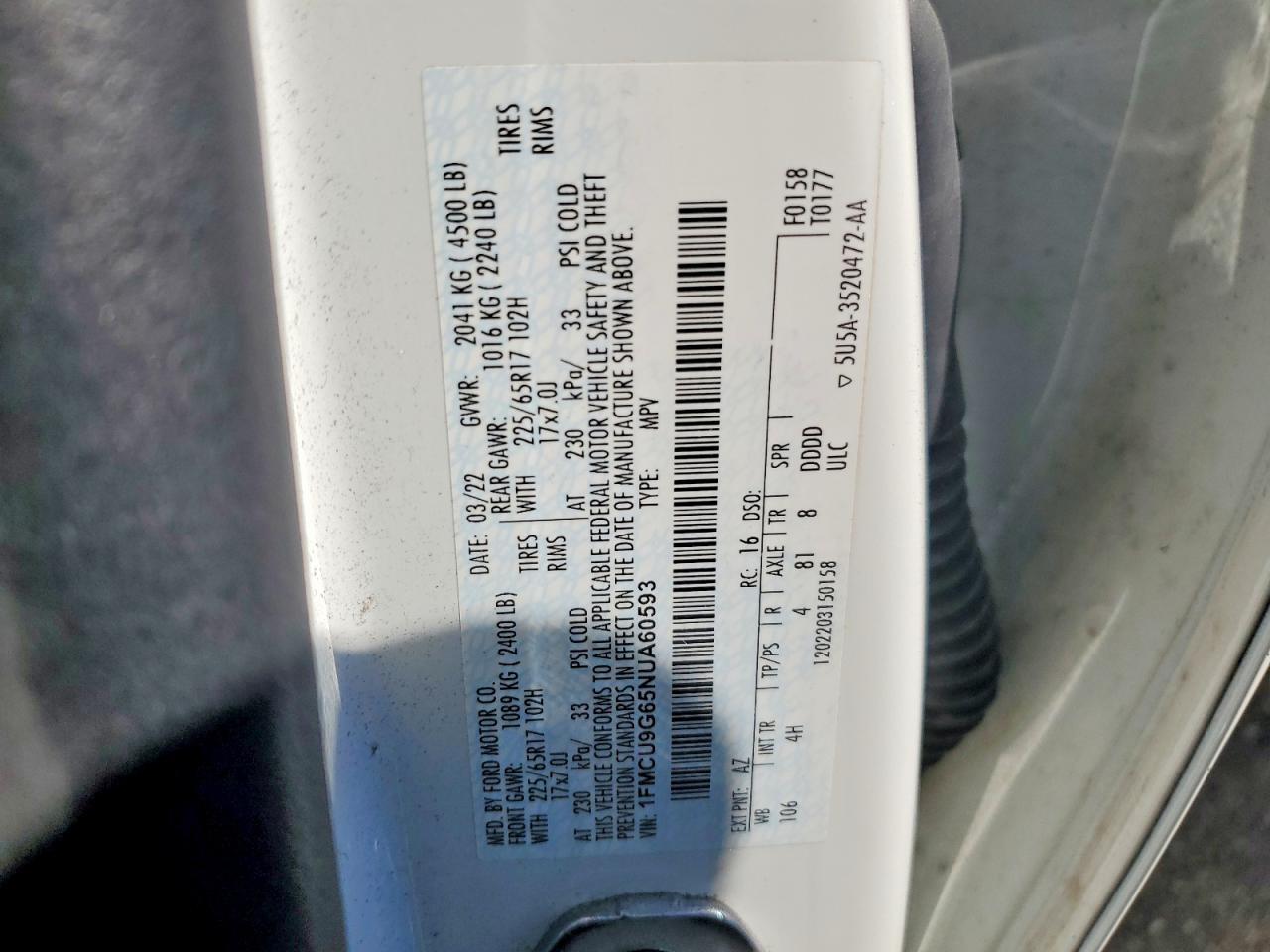 2022 Ford Escape Se - zdjęcie 14