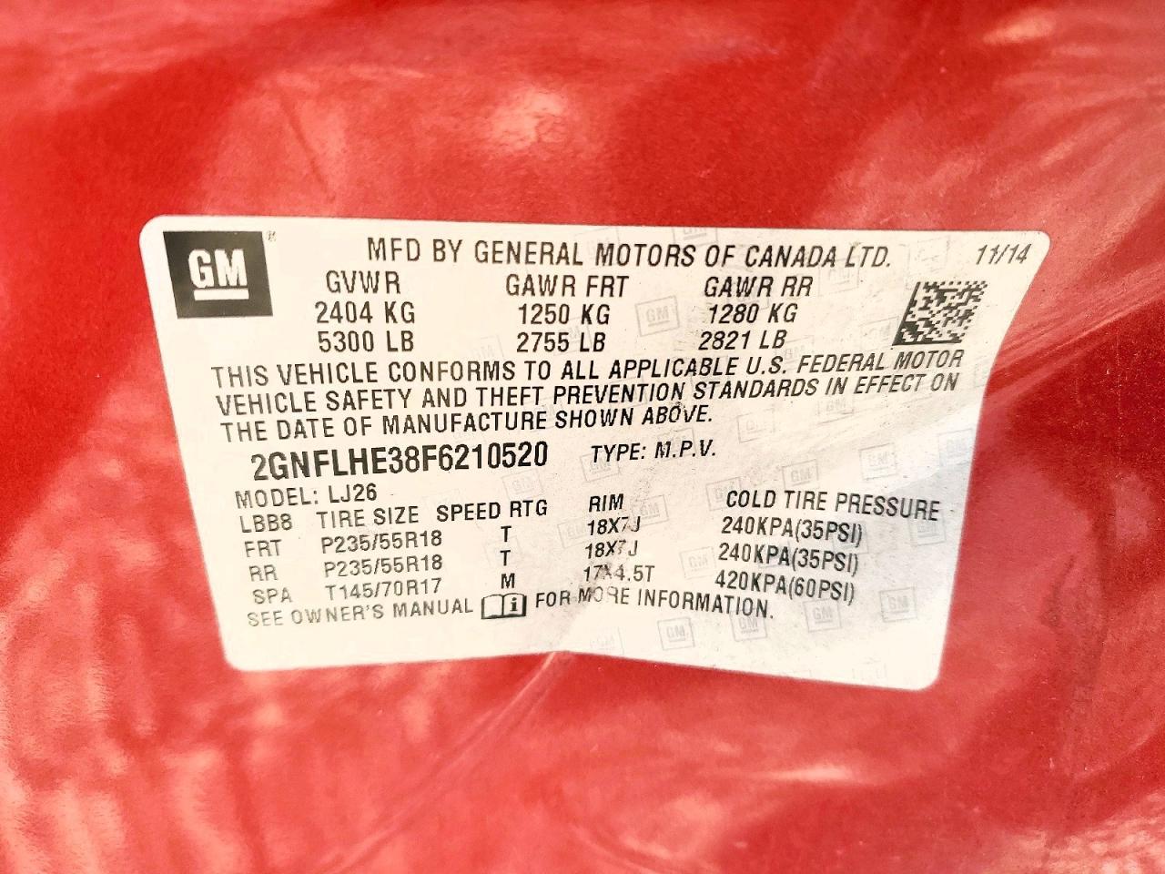 2015 Chevrolet Equinox Ltz - zdjęcie 13