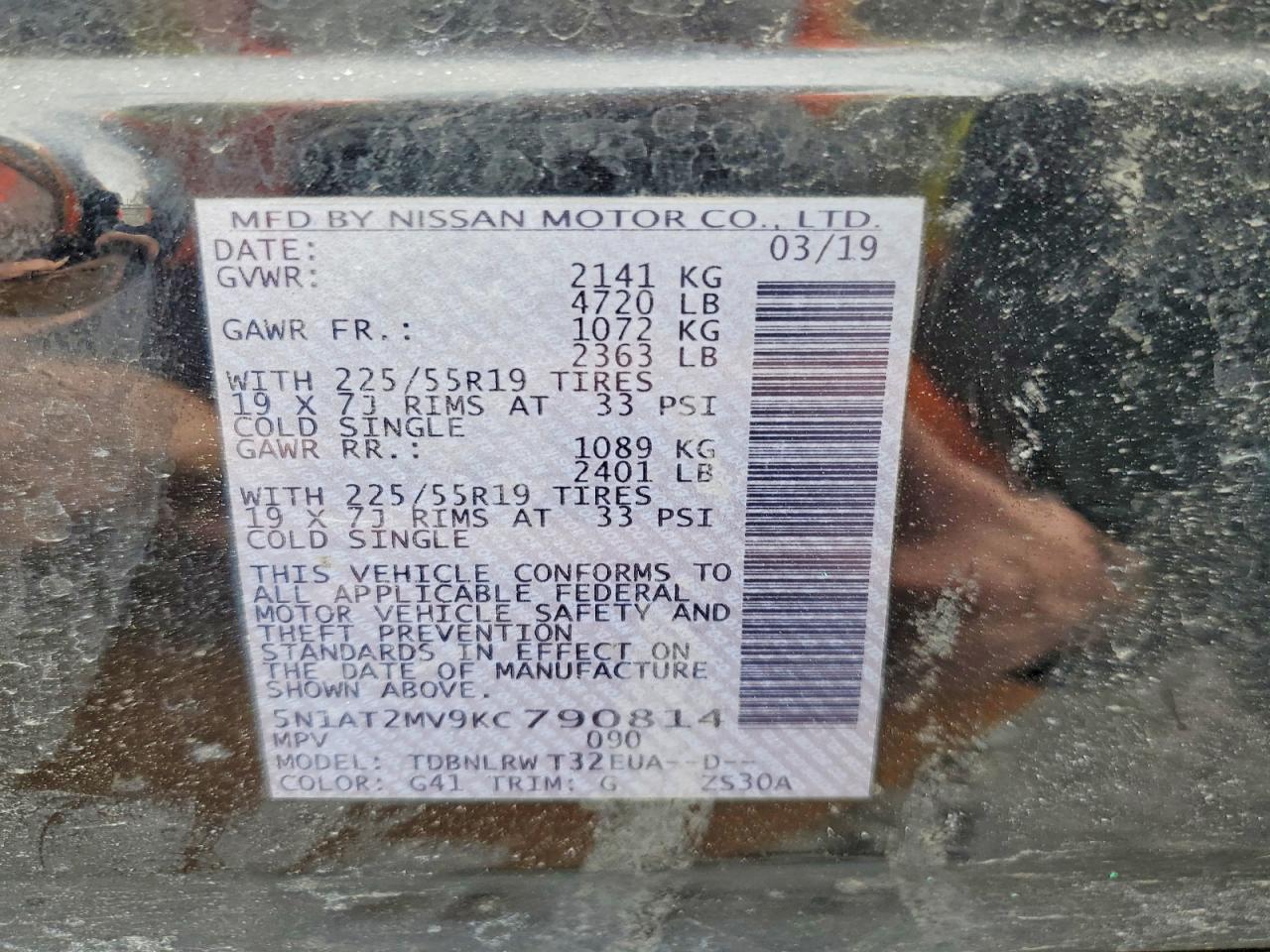 2019 Nissan Rogue Sl - zdjęcie 14