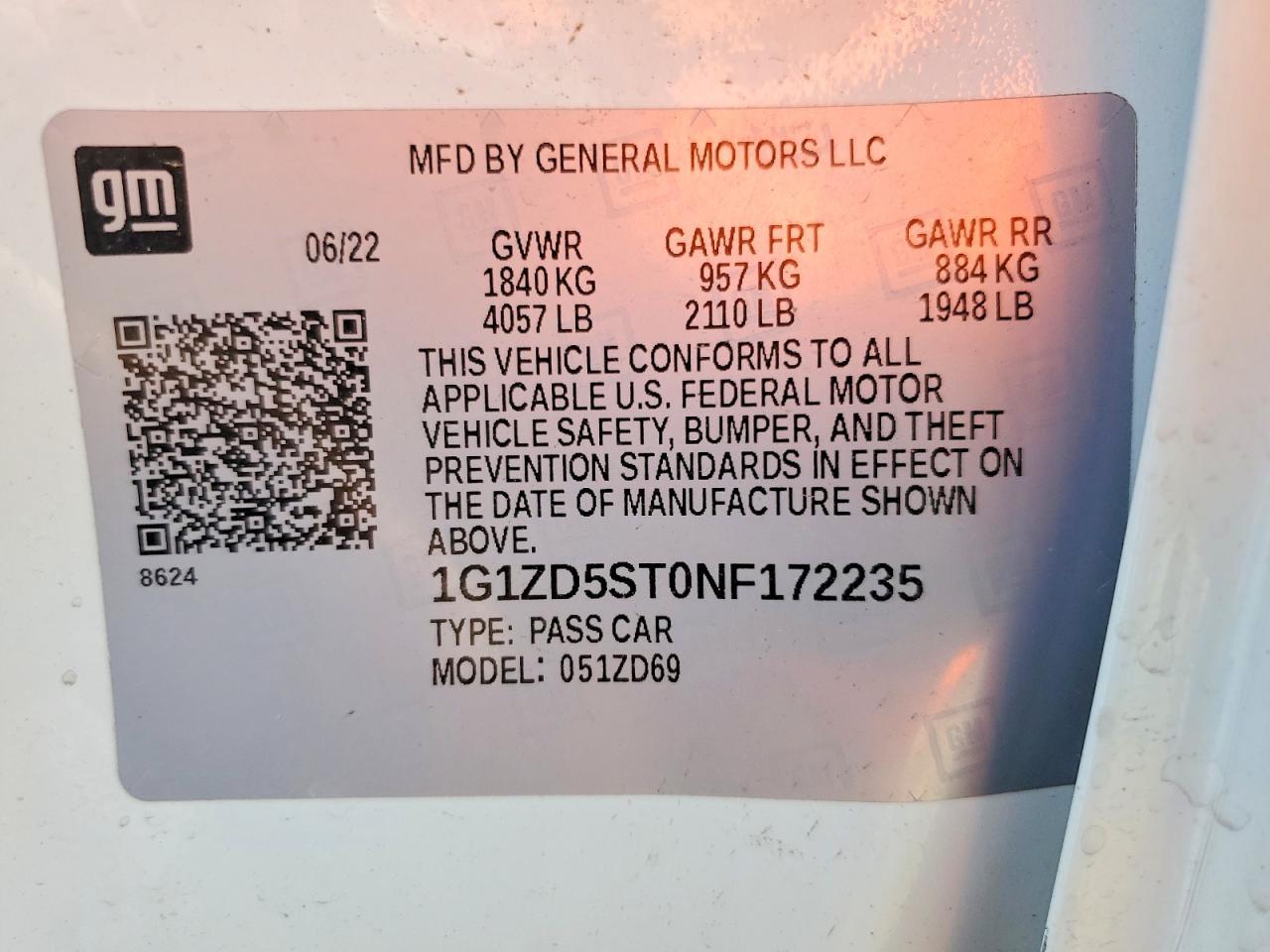 2022 Chevrolet Malibu Lt - zdjęcie 13