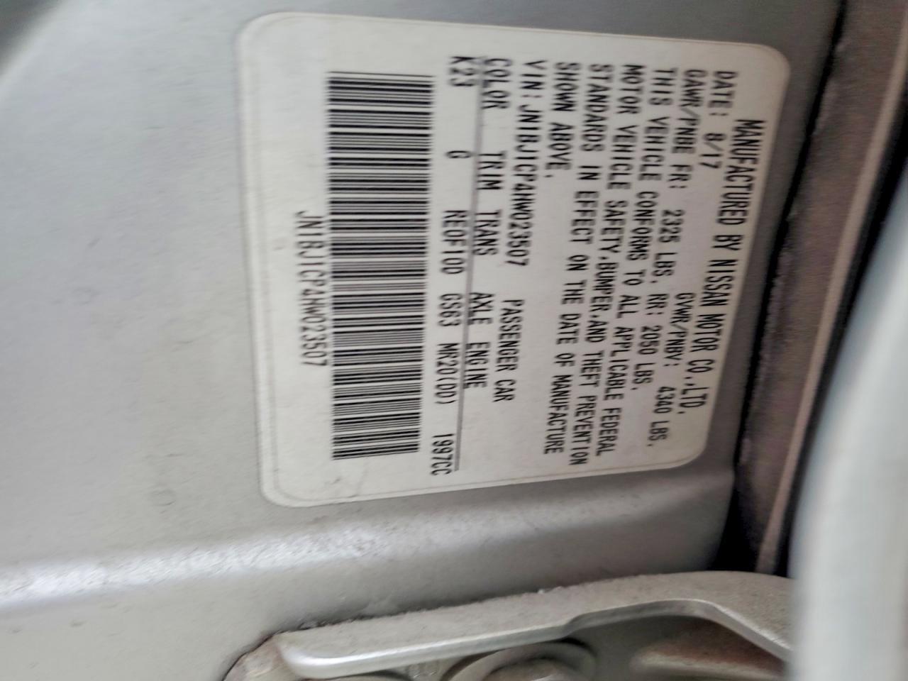 2017 Nissan Rogue Sport S - zdjęcie 14