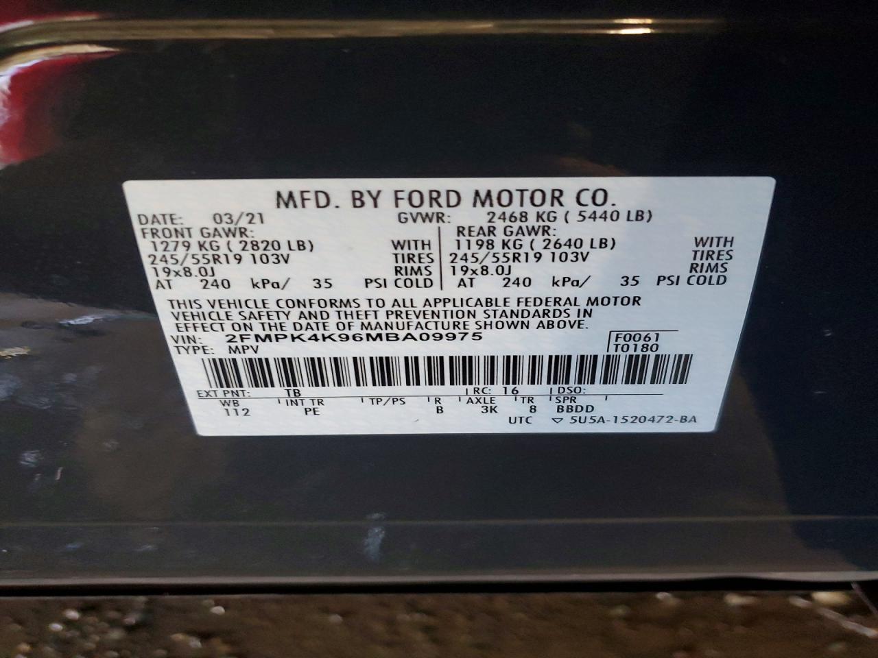 2021 Ford Edge Titanium - zdjęcie 13