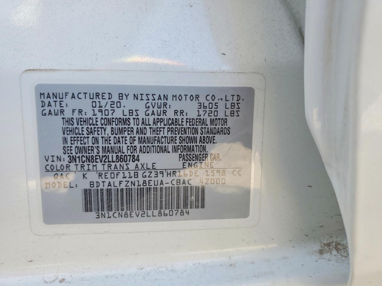 2020 Nissan Versa Sv - zdjęcie 12