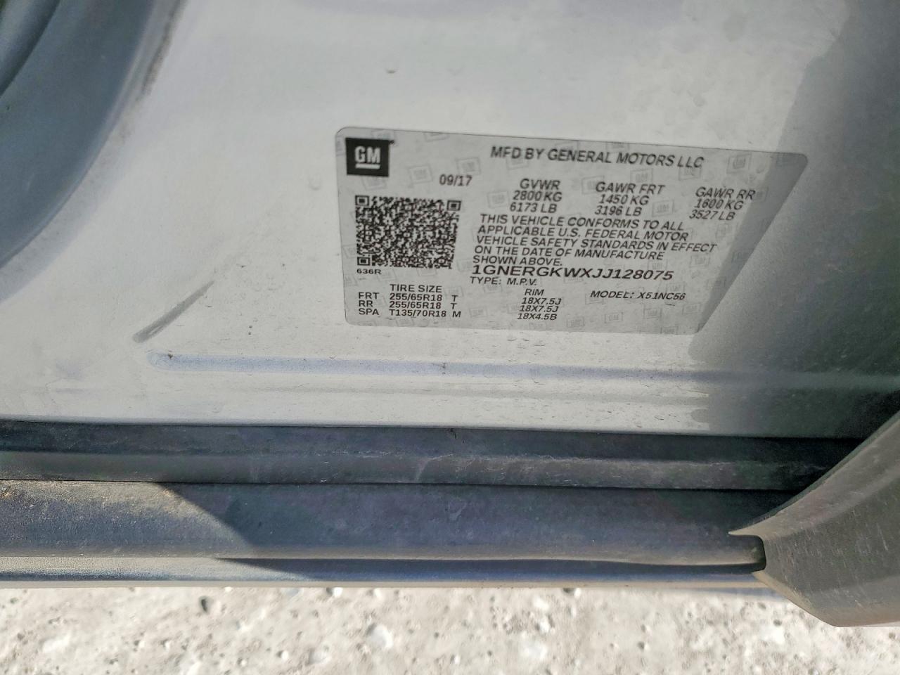 2018 Chevrolet Traverse Lt - zdjęcie 13