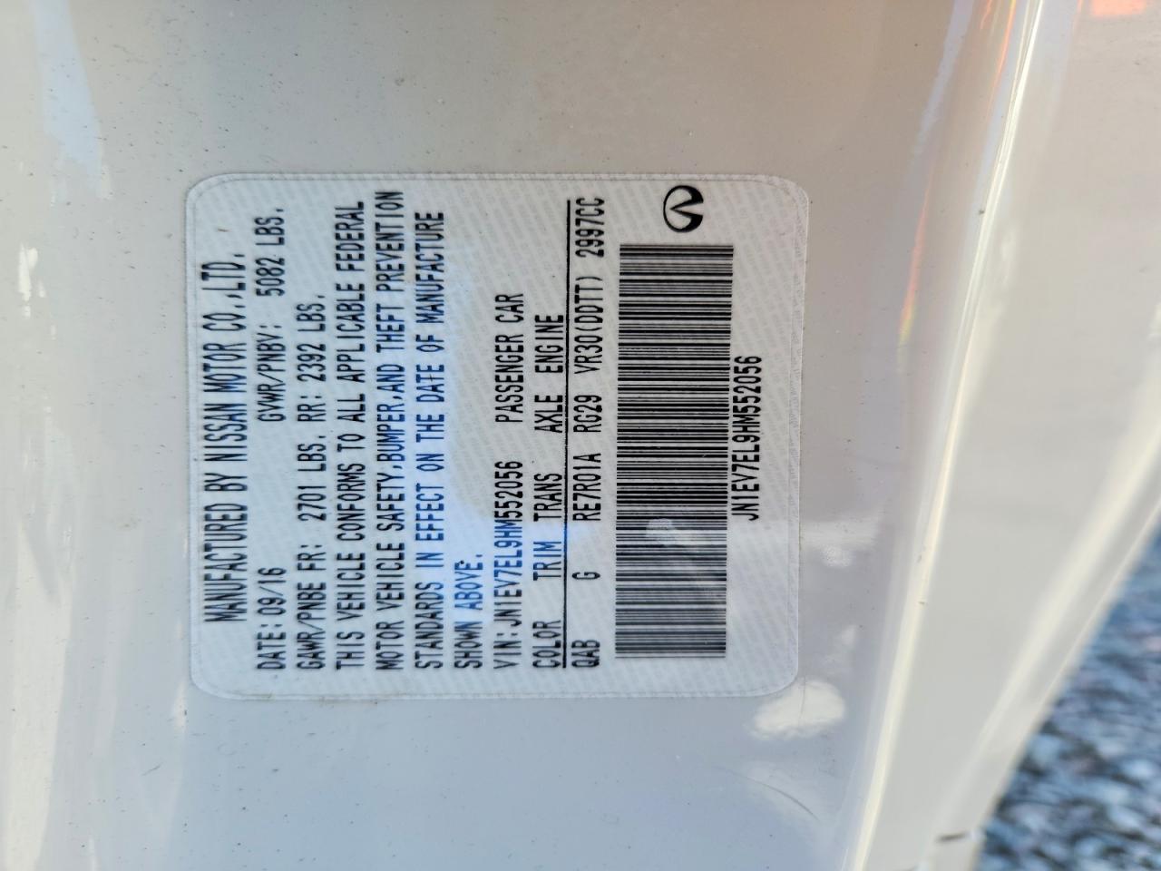 2017 Infiniti Q60 3.0T Premium - zdjęcie 12