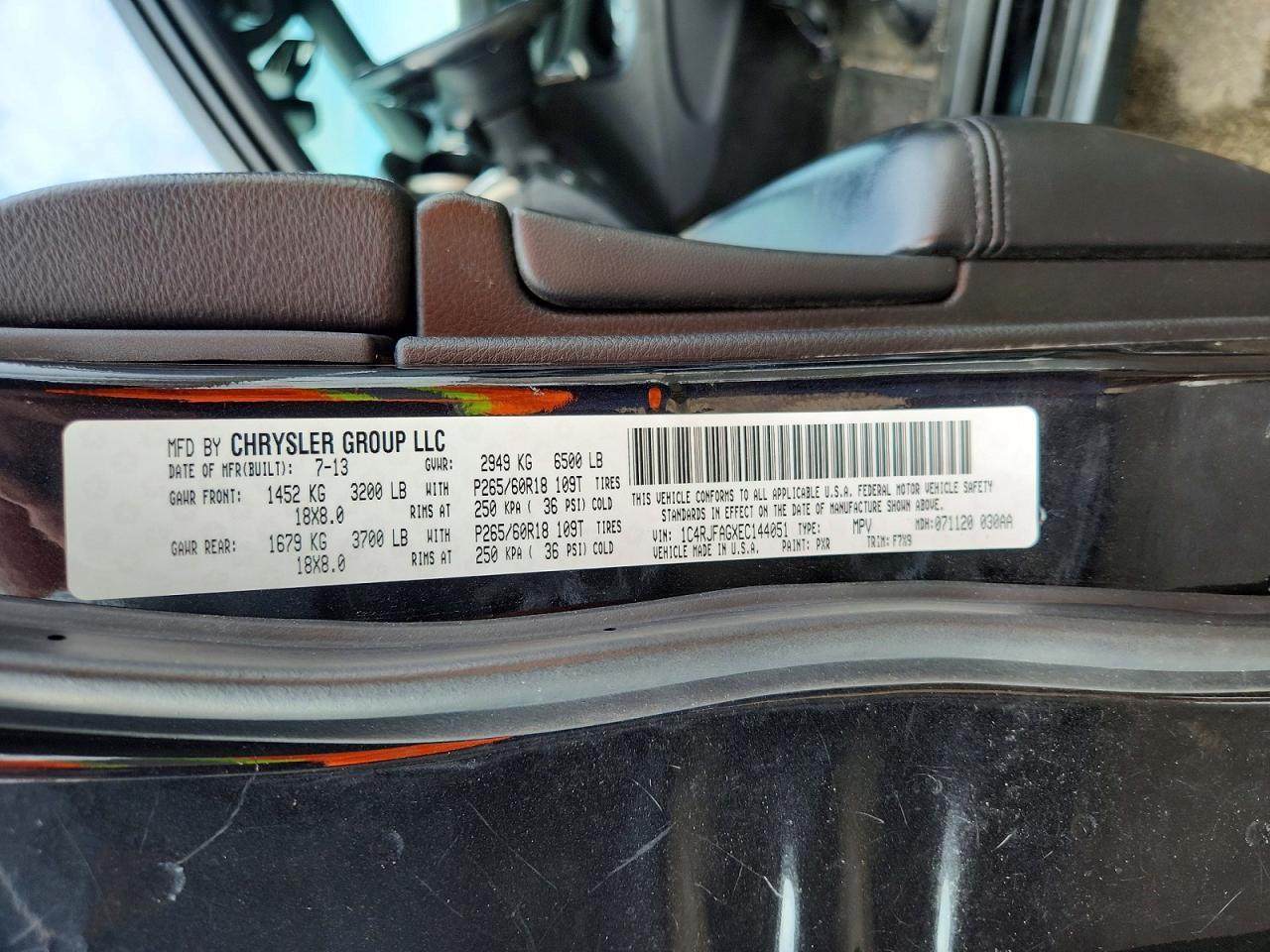 2014 Jeep Grand Cherokee Laredo - zdjęcie 13