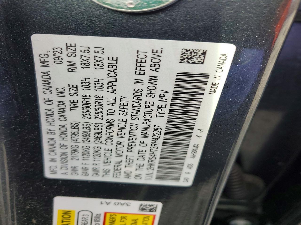 2024 Honda Cr-V Exl - zdjęcie 13