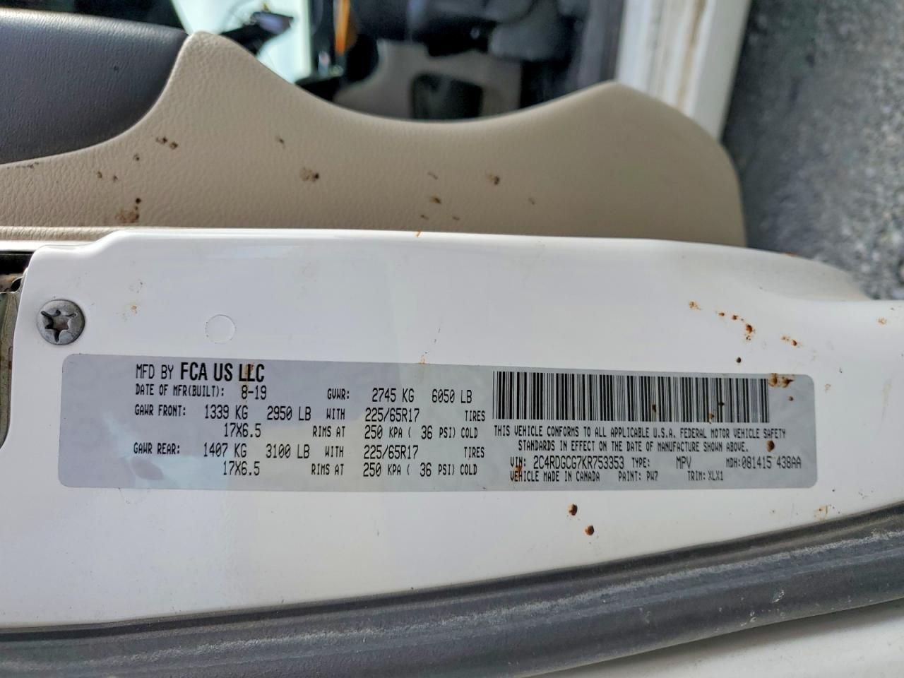 2019 Dodge Grand Caravan Sxt - zdjęcie 13