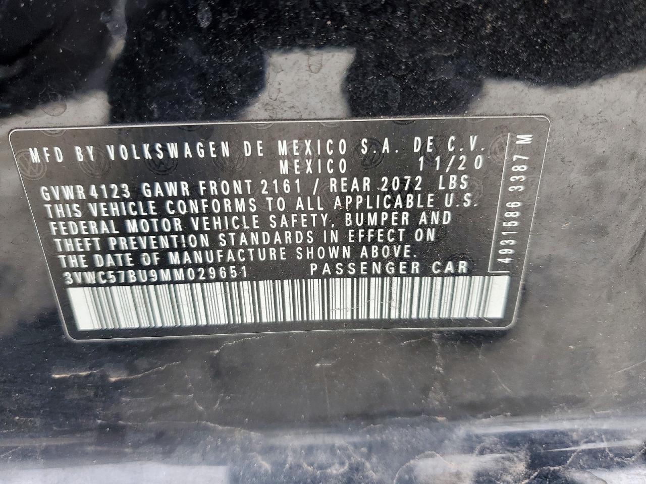 2021 Volkswagen Jetta S - zdjęcie 12