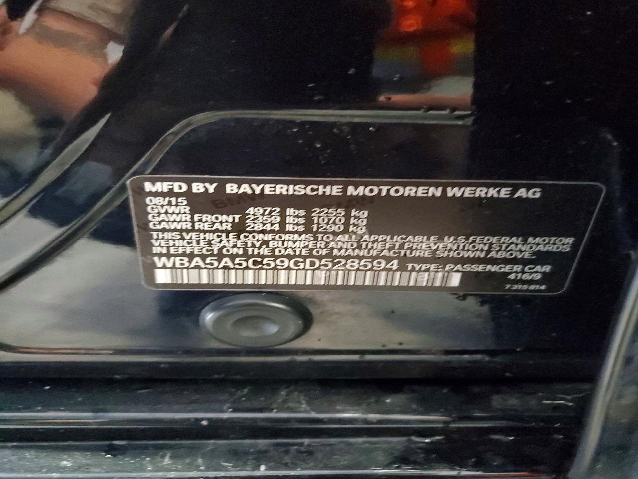 2016 BMW 528 I - zdjęcie 12