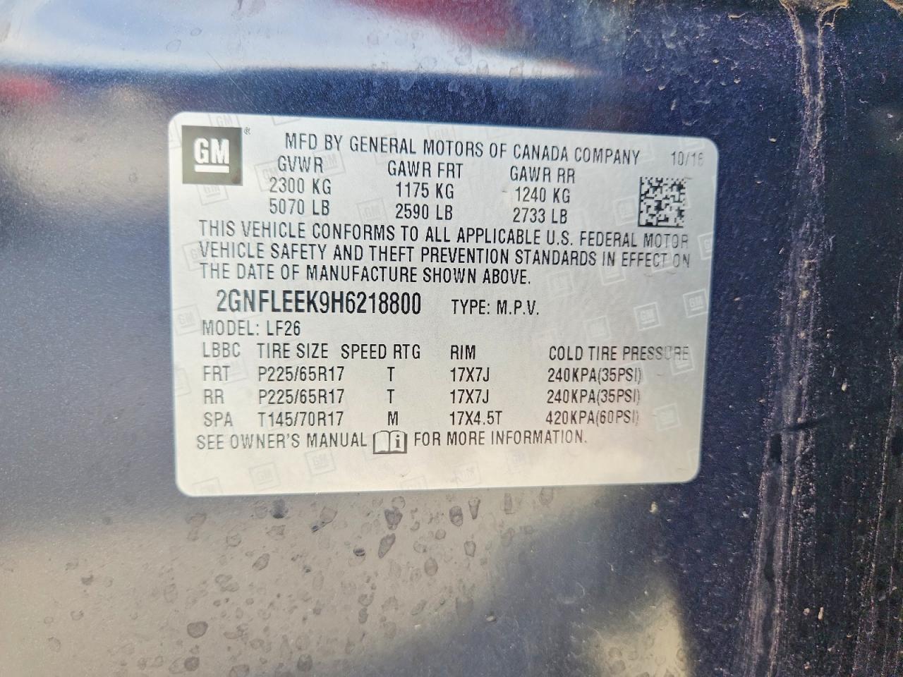 2017 Chevrolet Equinox Ls - zdjęcie 13